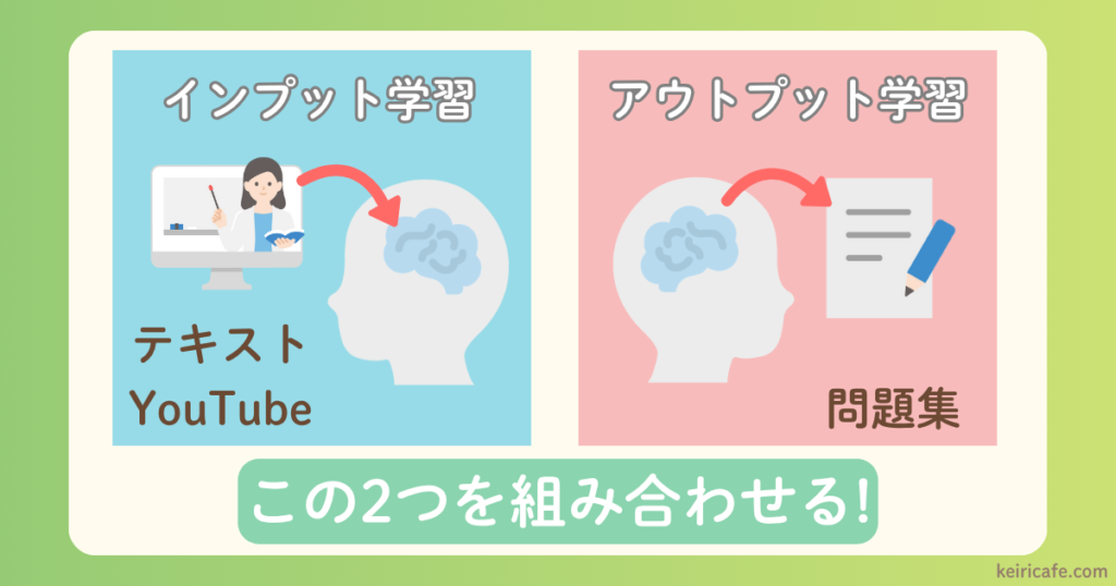 インプット学習とアウトプット学習のイメージ