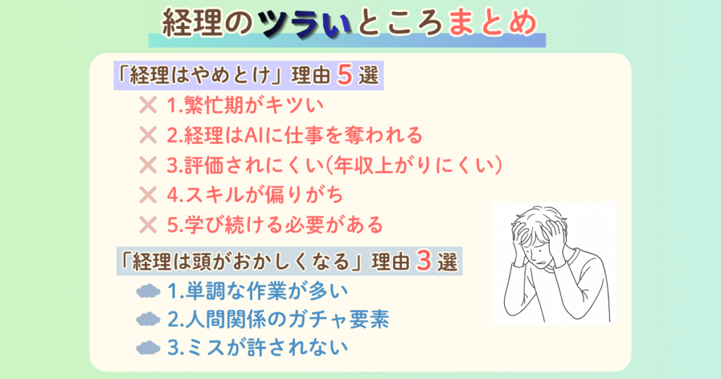 経理のツラいところまとめ（8つ）