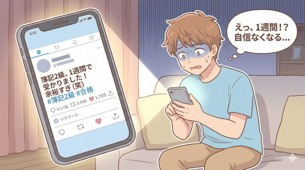 SNSのキラキラ投稿を見て絶望する